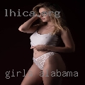 Girls Alabama showing parts