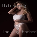 Looking boobed women